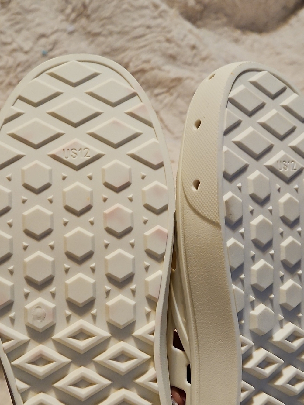 Vans Men's White Perforated Slip-On Platform Clog - Picture 11 of 11